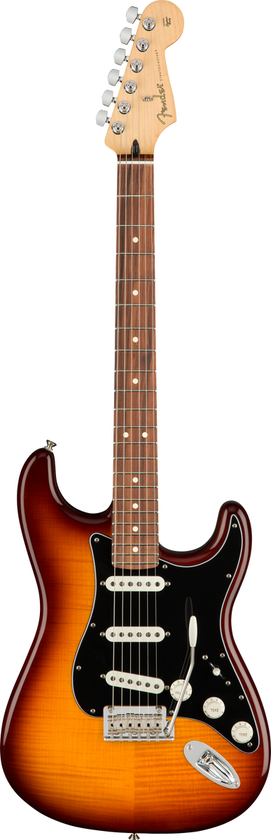 FENDER PLAYER PLUS TOP STRATOCASTER - TOBACCO SUNBURST – James Music FENDER PLAYER PLUS TOP STRATOCASTER - TOBACCO SUNBURST – James Music