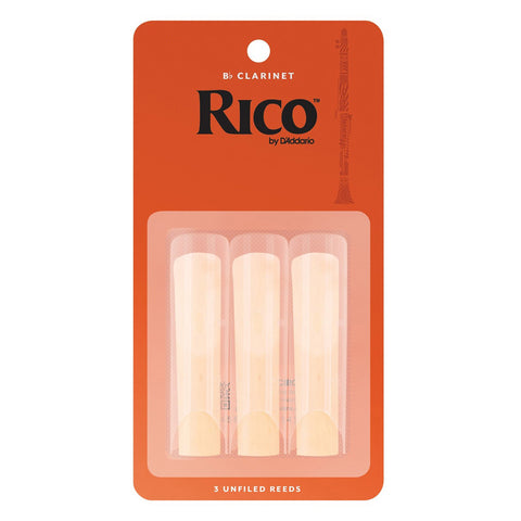Rico 2.5 Bb Clarinet Reeds - Pack of 3