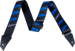 Jackson Headstock Pattern Blue Guitar Strap