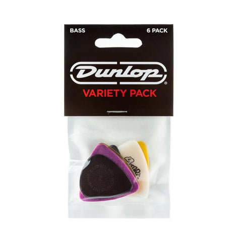 Jim Dunlop Bass Plectrum Variety Pack, 6-Picks