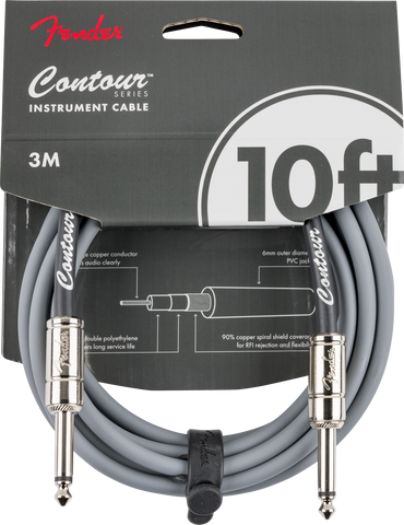 Fender Contour Cable 10ft - Inca Silver