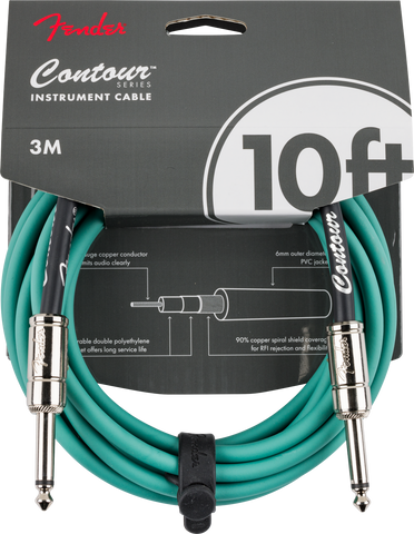 Fender Contour Cable 10ft - Sherwood Green