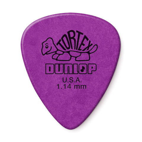 Jim Dunlop TORTEX Standard 1.14mm Guitar Plectrums, 12-Pack