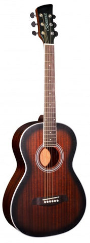 Brunswick BP200 Parlour Acoustic Guitar Tobacco Burst