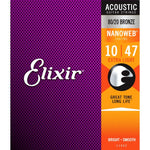 Elixir Bronze Extra Light Nanoweb Acoustic Guitar Strings