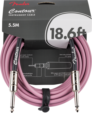 Fender Contour Cable 18.6ft - Burgundy Mist