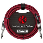 Kirlin 10ft Instrument Cable Straight Jack in Various Colours