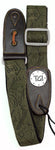 TGI Green Denim Pattern Guitar Strap