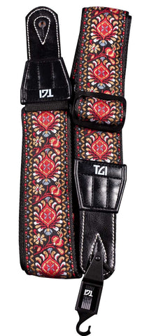 TGI Red Persian Stitch Guitar Strap