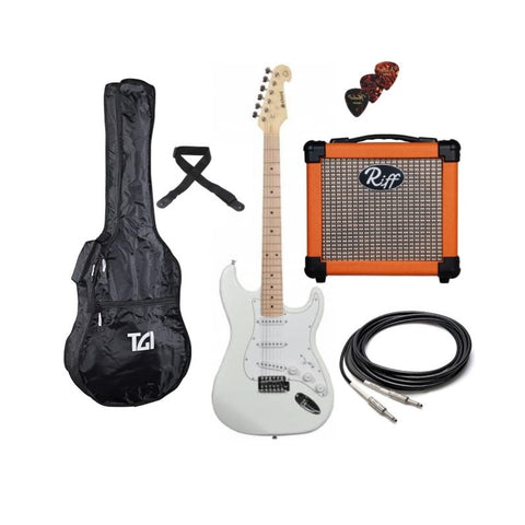 Chord Stratocaster Electric Pack White - Everything You Need!