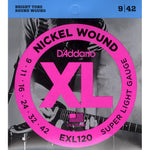 D'Addario EXL120 XL Electric Guitar Strings 9/42