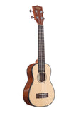 Kala KA-SSLNG Solid Spruce Mahogany Long Neck Soprano Ukulele