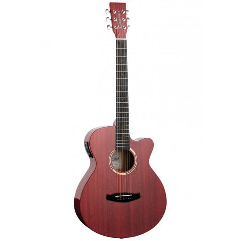 TANGLEWOOD DBT SFCE TRG Electro-Acoustic Guitar, Thru Red Gloss