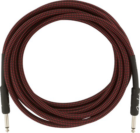 Fender 18.5ft Professional Series Instrument Cable - Red Tweed