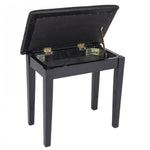Kinsman Piano Bench with Storage - Black