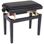 Kinsman Adjustable Piano Bench with Storage - Black