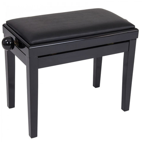 Kinsman Adjustable Piano Bench with Storage - Black