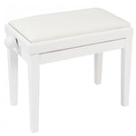 Kinsman Adjustable Piano Bench with Storage - White