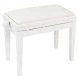 Kinsman Adjustable Piano Bench with Storage - White