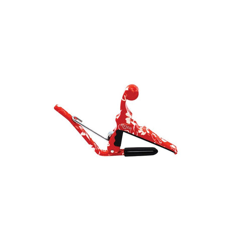 Kyser Ukulele Capo - Red Hibiscus