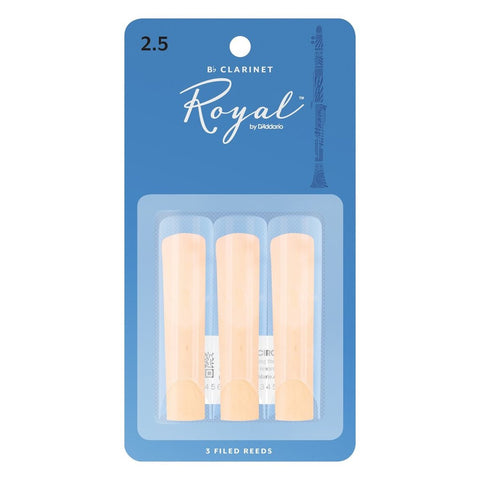 Royal By D'Addario 2.5 Bb Clarinet - Pack of 3