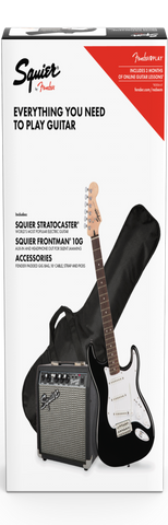 Squier Sonic Electric Guitar Stratocaster Pack - Black